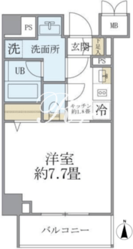 グランジット早稲田 701 間取り図