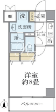 グランジット早稲田 202 間取り図