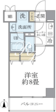 グランジット早稲田 702 間取り図