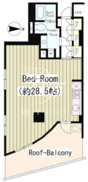 ＬＡ・ＲＥＳ西麻布 303 間取り図