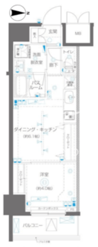 ズーム高田馬場 603 間取り図