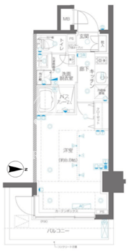 ズーム高田馬場 902 間取り図