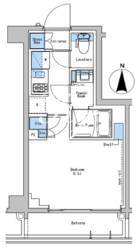 ブラウ戸越銀座テラス 303 間取り図