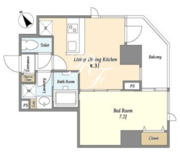 リアン西五反田 409 間取り図