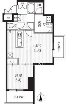 AR向島 307 間取り図