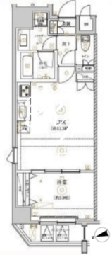 リルシア上野 901 間取り図