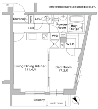 コンフォリア原宿 213 間取り図