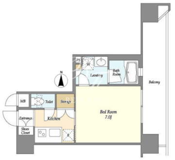 グランテール代々木 601 間取り図