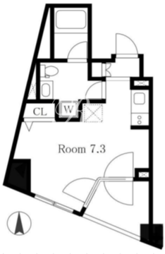 メイクスデザイン高田馬場 5F-1 間取り図