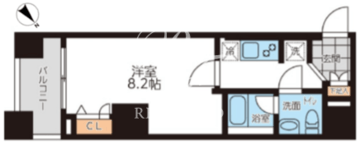 グランパセオ本駒込 402 間取り図