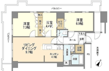 トルナーレ日本橋浜町 2114 間取り図