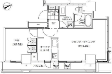 パークキューブ愛宕山タワー 2405 間取り図