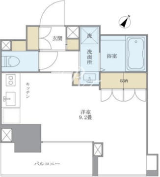 プランドール水天宮 406 間取り図