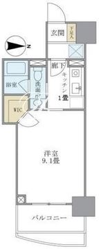 マイプレジール広尾 802 間取り図