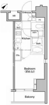 プラウドフラット大塚 701 間取り図