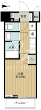 ズーム品川南 1402 間取り図