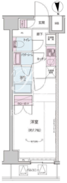 ザ・レジデンス神楽坂 1-103 間取り図