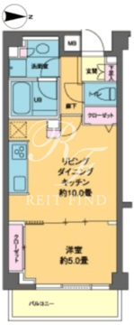 カスタリア高輪台2 305 間取り図