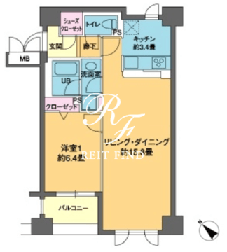 カスタリア茅場町 502 間取り図
