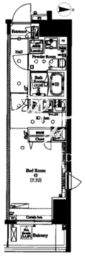 アークマーク蔵前 302 間取り図
