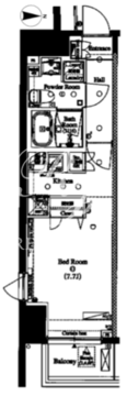 アークマーク蔵前 203 間取り図