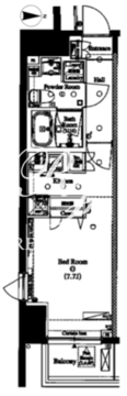 アークマーク蔵前 303 間取り図