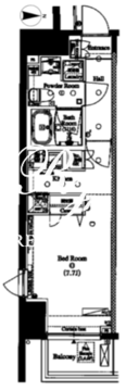アークマーク蔵前 703 間取り図