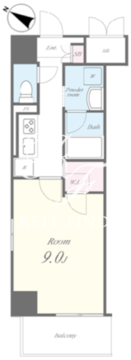 サランコート 804 間取り図