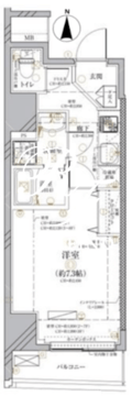ディアレイシャス西大島駅前 602 間取り図