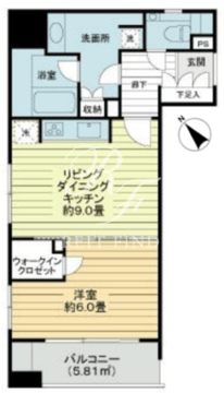ライオンズシティ東京タイムズプレイス 301 間取り図