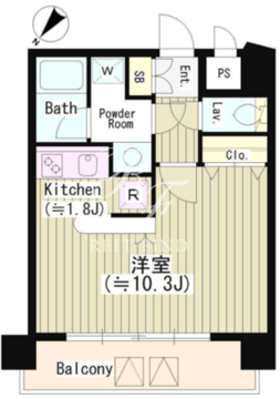 サン恵比寿 203 間取り図