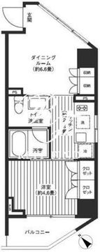 レジディア渋谷 404 間取り図