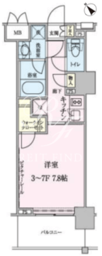 ザ・レジデンス赤坂檜町 410 間取り図