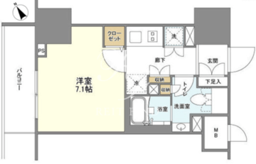 ＢＬＥＳＳ蔵前 201 間取り図