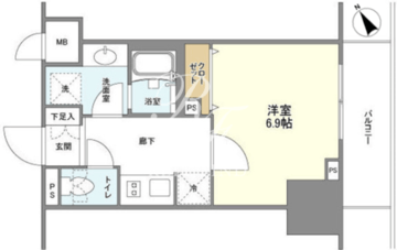ＢＬＥＳＳ蔵前 216 間取り図