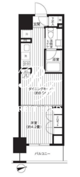 レジディア新御徒町 1104 間取り図
