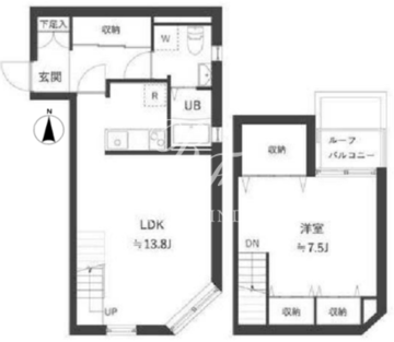 アーバンパーク不動前 404 間取り図