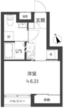 アーバンパーク不動前 102 間取り図