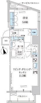 パークアクシス東上野 201 間取り図