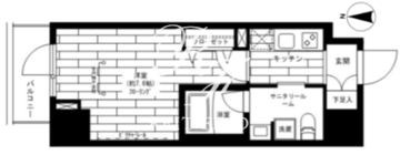ステージファースト秋葉原 402 間取り図