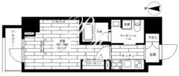 ステージファースト秋葉原 802 間取り図