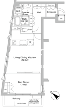 コンフォリア原宿 212 間取り図