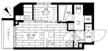 ステージファースト上野松が谷アジールコート 302 間取り図