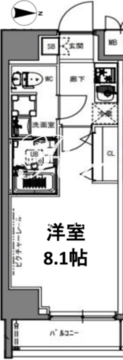 エスレジデンス亀戸ルーメ 501 間取り図