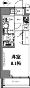 エスレジデンス亀戸ルーメ 801 間取り図