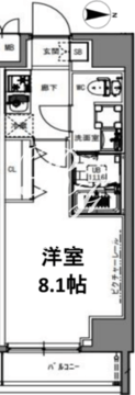 エスレジデンス亀戸ルーメ 804 間取り図