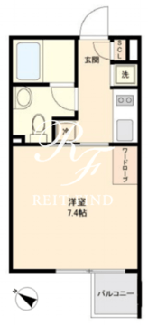 グランパセオ新宿 404 間取り図