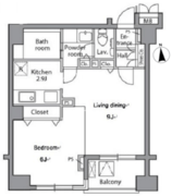 レジディア自由が丘 403 間取り図