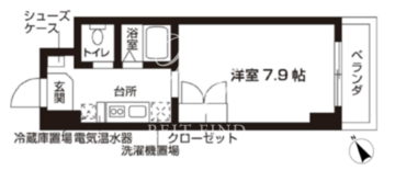 ローズウッド・ハイツ門前仲町 304 間取り図