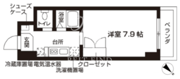 ローズウッド・ハイツ門前仲町 905 間取り図